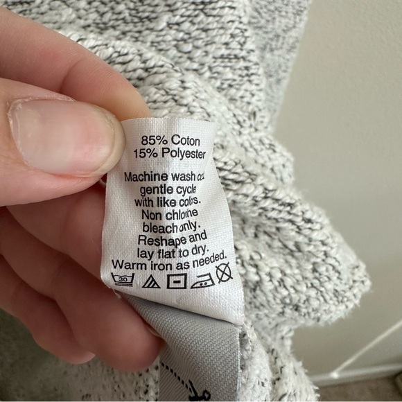 MADEWELL Marled Pullover Top Grey Medium - Picture 8 of 10